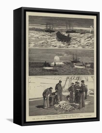 The Last of the Vanguard, Dismasting of the Wreck by HMS Valorous-William Lionel Wyllie-Framed Premier Image Canvas
