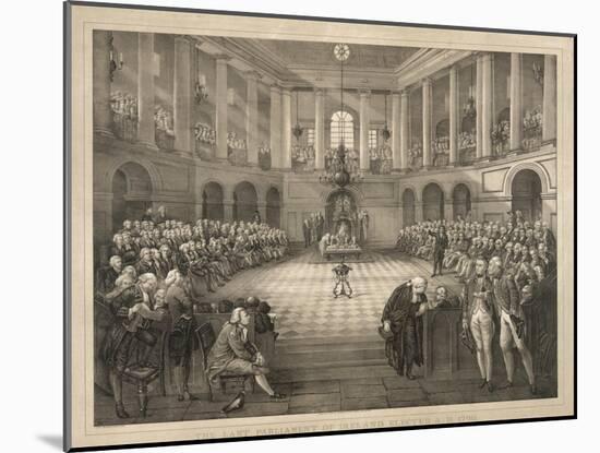 The Last Parliament of Ireland-null-Mounted Giclee Print