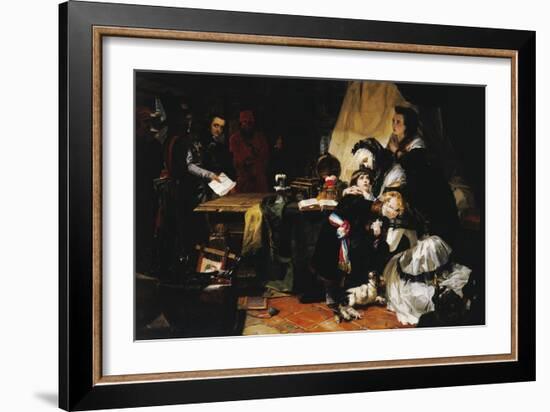 The Last Parting of Marie Antoinette and Her Son, 1856-Edward Matthew Ward-Framed Giclee Print