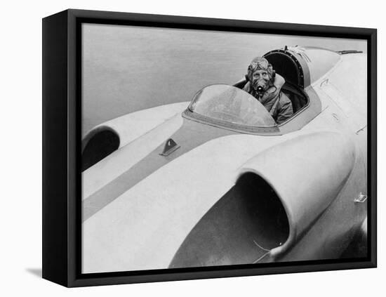 The Last Picture of John Cobb Seen at the Helm of Crusader, Scotland, September 1952-null-Framed Premier Image Canvas
