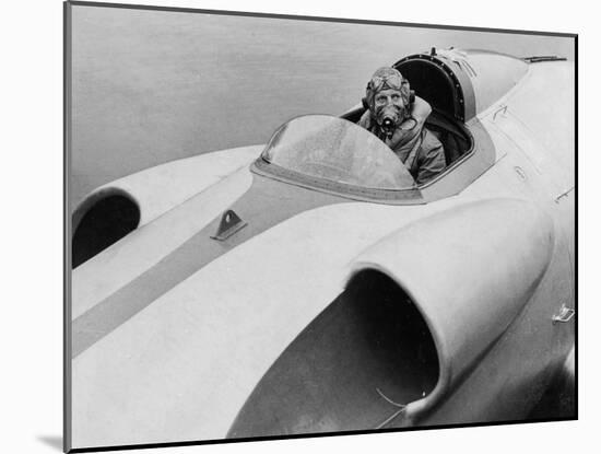 The Last Picture of John Cobb Seen at the Helm of Crusader, Scotland, September 1952-null-Mounted Photographic Print