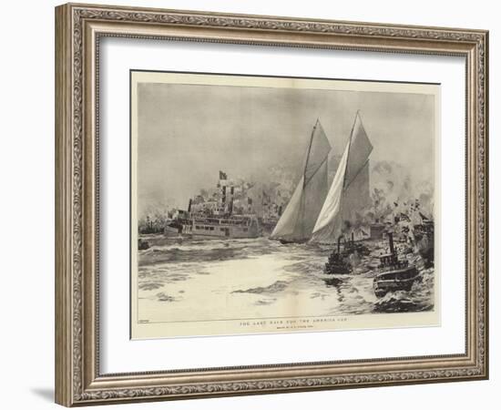 The Last Race for the America Cup-William Lionel Wyllie-Framed Giclee Print