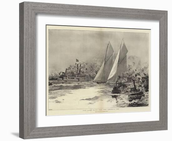 The Last Race for the America Cup-William Lionel Wyllie-Framed Giclee Print