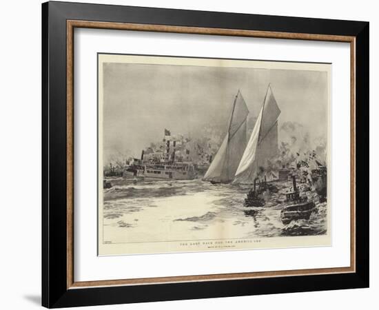 The Last Race for the America Cup-William Lionel Wyllie-Framed Giclee Print