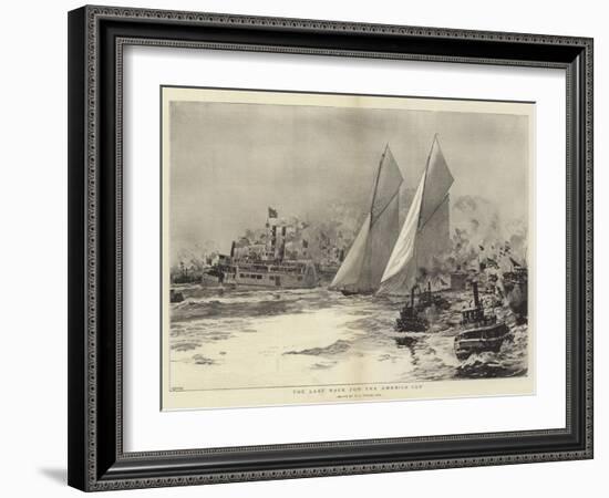 The Last Race for the America Cup-William Lionel Wyllie-Framed Giclee Print