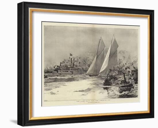 The Last Race for the America Cup-William Lionel Wyllie-Framed Giclee Print