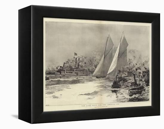 The Last Race for the America Cup-William Lionel Wyllie-Framed Premier Image Canvas