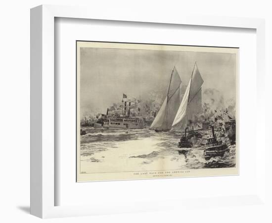 The Last Race for the America Cup-William Lionel Wyllie-Framed Giclee Print