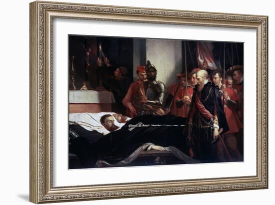 The Last Respects to the Remains of the Counts Egmont and Hoorn, 1863-Louis Gallait-Framed Giclee Print