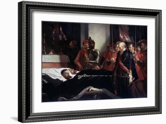 The Last Respects to the Remains of the Counts Egmont and Hoorn, 1863-Louis Gallait-Framed Giclee Print