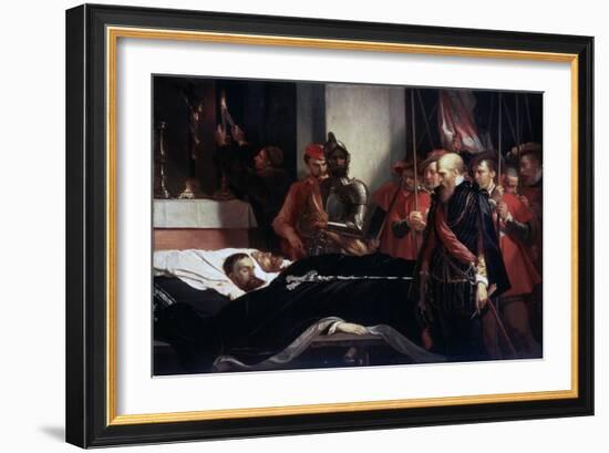 The Last Respects to the Remains of the Counts Egmont and Hoorn, 1863-Louis Gallait-Framed Giclee Print