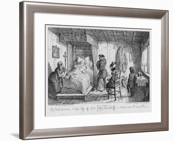 The Last Scene, in the Life of Sir John Falstaff-George Cruikshank-Framed Giclee Print