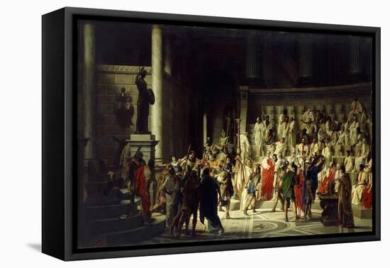 The Last Senate of Julius Caesar, 1867-Raffaelle Gianetti-Framed Premier Image Canvas