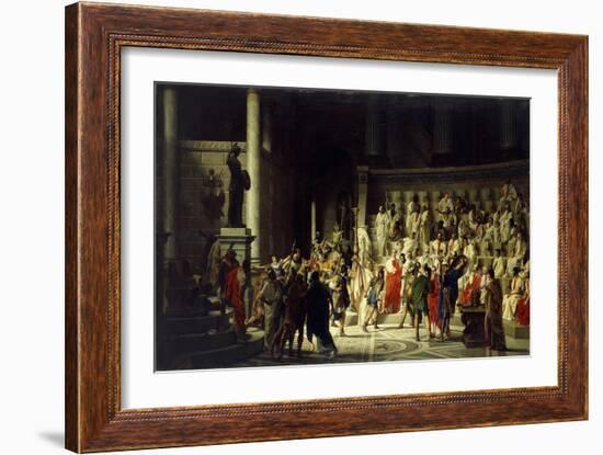 The Last Senate of Julius Caesar, 1867-Raffaelle Gianetti-Framed Giclee Print