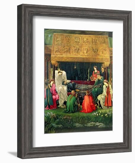 The Last Sleep of Arthur in Avalon, 1881-98-Edward Burne-Jones-Framed Giclee Print