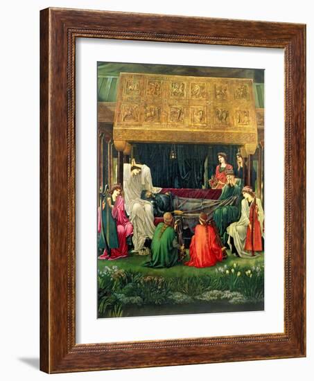 The Last Sleep of Arthur in Avalon, 1881-98-Edward Burne-Jones-Framed Giclee Print