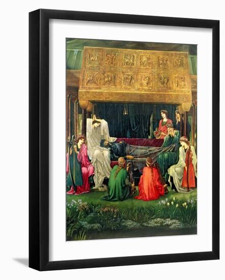 The Last Sleep of Arthur in Avalon, 1881-98-Edward Burne-Jones-Framed Giclee Print