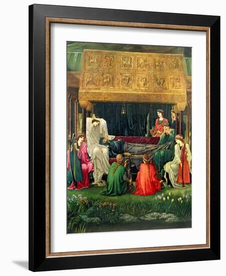 The Last Sleep of Arthur in Avalon, 1881-98-Edward Burne-Jones-Framed Giclee Print