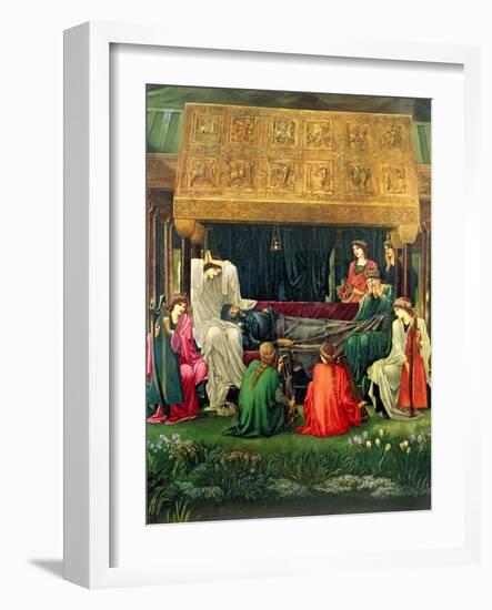 The Last Sleep of Arthur in Avalon, 1881-98-Edward Burne-Jones-Framed Giclee Print