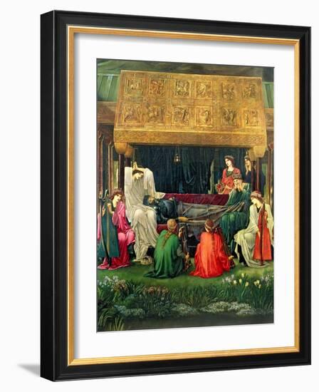 The Last Sleep of Arthur in Avalon, 1881-98-Edward Burne-Jones-Framed Giclee Print