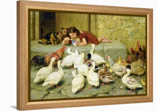 The Last Spoonful, 1880-Briton Rivière-Framed Premier Image Canvas