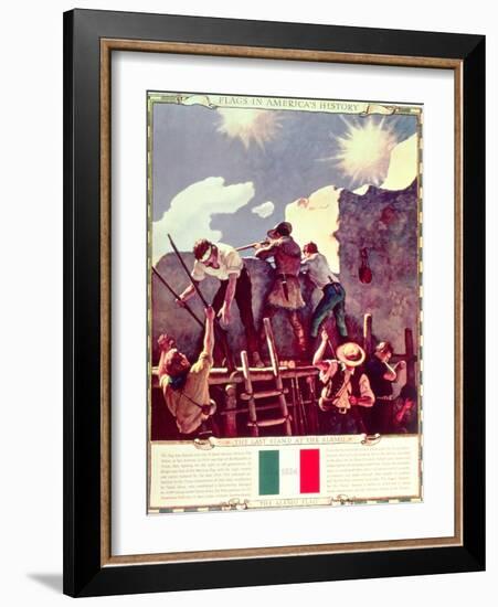 The Last Stand at the Alamo, 6th March 1836 (Illustration)-Newell Convers Wyeth-Framed Giclee Print