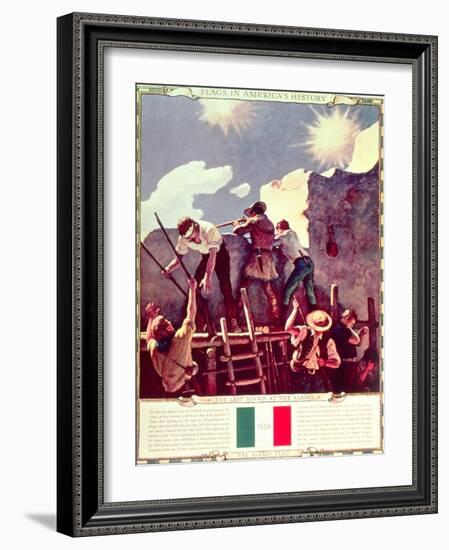 The Last Stand at the Alamo, 6th March 1836 (Illustration)-Newell Convers Wyeth-Framed Giclee Print