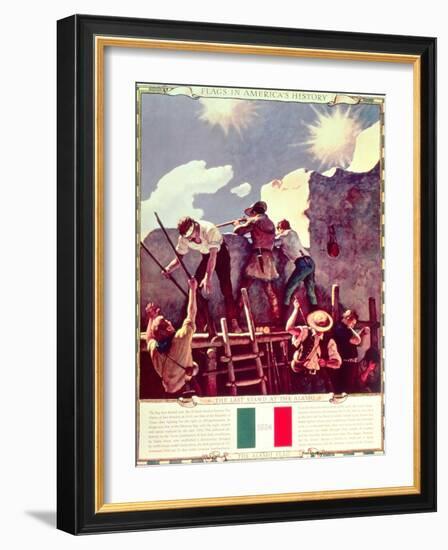 The Last Stand at the Alamo, 6th March 1836 (Illustration)-Newell Convers Wyeth-Framed Giclee Print