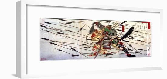 The Last Stand of the Kusunoki-Yoshitoshi Tsukioka-Framed Giclee Print