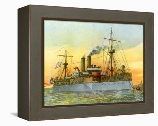 The Last Sunset of the 'Maine', 1898-null-Framed Premier Image Canvas