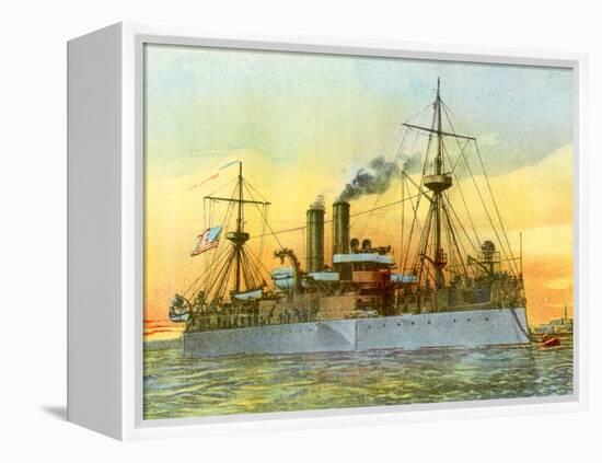 The Last Sunset of the 'Maine', 1898-null-Framed Premier Image Canvas