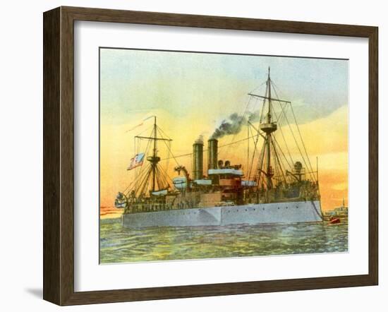 The Last Sunset of the 'Maine', 1898-null-Framed Giclee Print