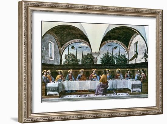 The Last Supper, 1480-Domenico Ghirlandaio-Framed Giclee Print