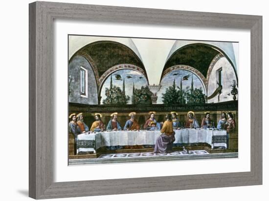 The Last Supper, 1480-Domenico Ghirlandaio-Framed Giclee Print