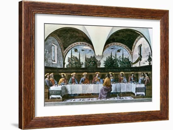 The Last Supper, 1480-Domenico Ghirlandaio-Framed Giclee Print