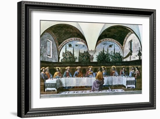 The Last Supper, 1480-Domenico Ghirlandaio-Framed Giclee Print