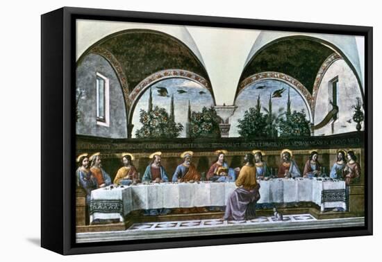 The Last Supper, 1480-Domenico Ghirlandaio-Framed Premier Image Canvas
