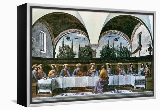 The Last Supper, 1480-Domenico Ghirlandaio-Framed Premier Image Canvas