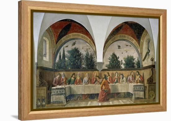 The Last Supper, 1480-Domenico Ghirlandaio-Framed Premier Image Canvas