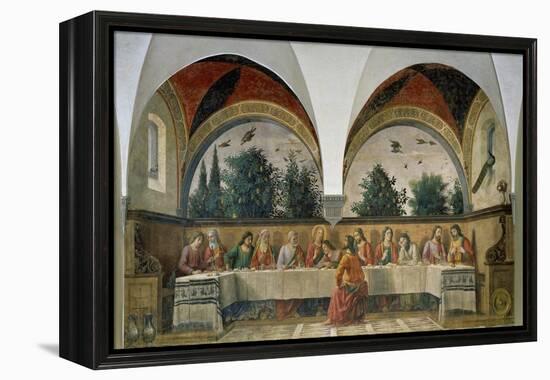 The Last Supper, 1480-Domenico Ghirlandaio-Framed Premier Image Canvas