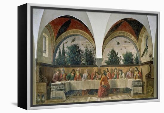 The Last Supper, 1480-Domenico Ghirlandaio-Framed Premier Image Canvas