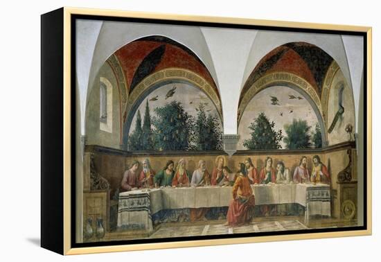 The Last Supper, 1480-Domenico Ghirlandaio-Framed Premier Image Canvas