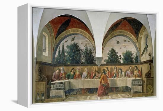 The Last Supper, 1480-Domenico Ghirlandaio-Framed Premier Image Canvas