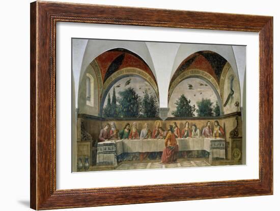 The Last Supper, 1480-Domenico Ghirlandaio-Framed Giclee Print