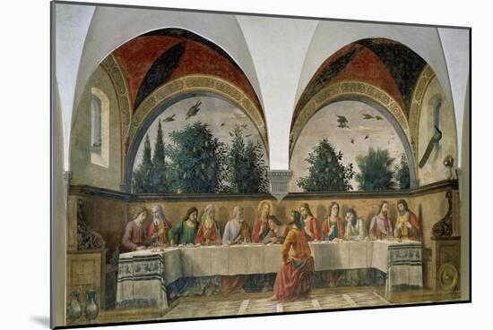 The Last Supper, 1480-Domenico Ghirlandaio-Mounted Giclee Print