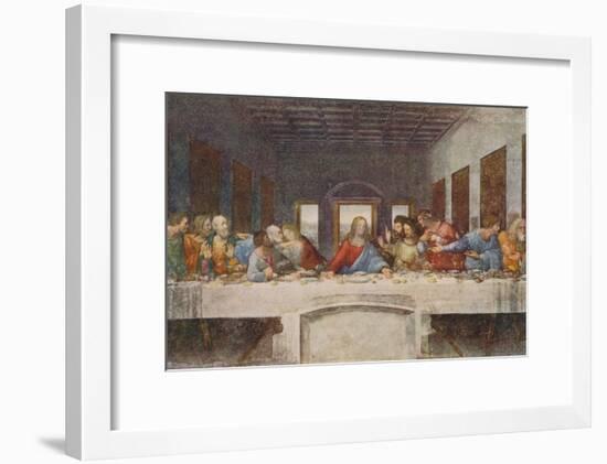 'The Last Supper', 1494-1498-Leonardo Da Vinci-Framed Premium Giclee Print