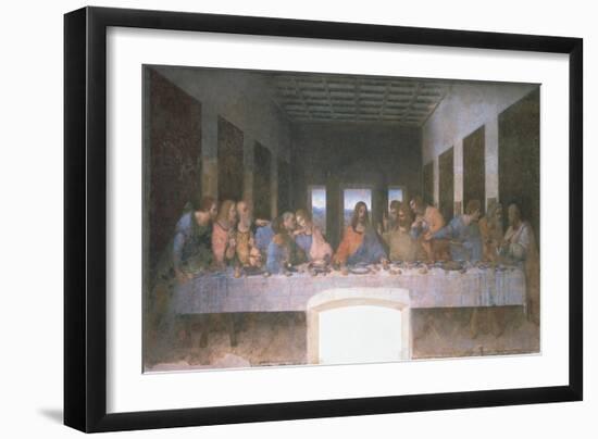 The Last Supper, 1495-1497-Leonardo da Vinci-Framed Giclee Print