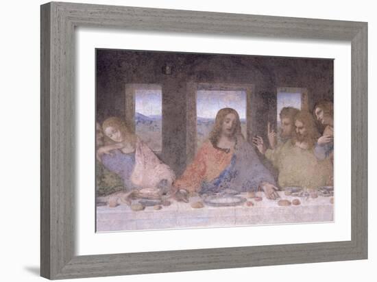 The Last Supper, 1495-97 (Post Restoration)-Leonardo da Vinci-Framed Giclee Print