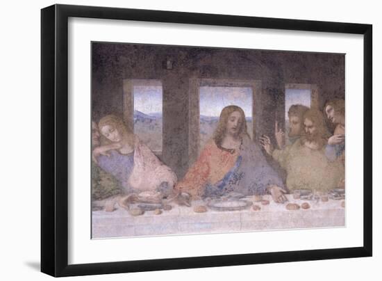 The Last Supper, 1495-97 (Post Restoration)-Leonardo da Vinci-Framed Giclee Print