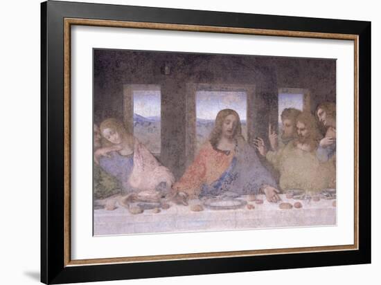 The Last Supper, 1495-97 (Post Restoration)-Leonardo da Vinci-Framed Giclee Print